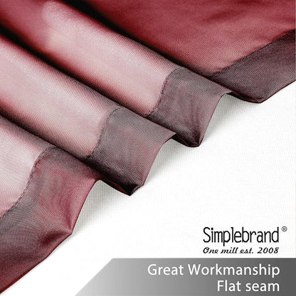 Simplebrand Red Sheer Panles 72 Inches Long 2 Panels - Image 5