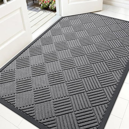 OLANLY Front Door Mat Outside Entrance 59x34, Waterproof Heavy-Duty Doormat | by OLANLY