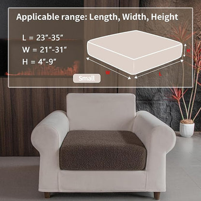 OHSIO Couch Cushion Covers for Sectional Sofa, Stretch Soft Sofa Slipcovers - Image 2