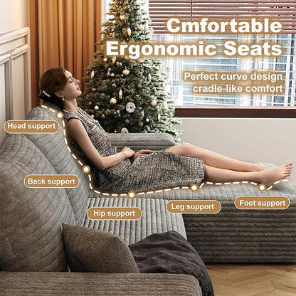 108" Sectional Couches for Living Room Cloud Couch Sofa - Image 5