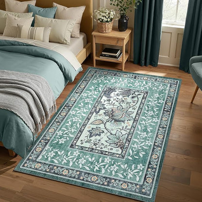 GarveeHome Teal 2x3 Door Mat Indoor Rugs - Image 4