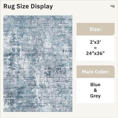 Soalmost 2x3 Abstract Washable Rugs - Image 4