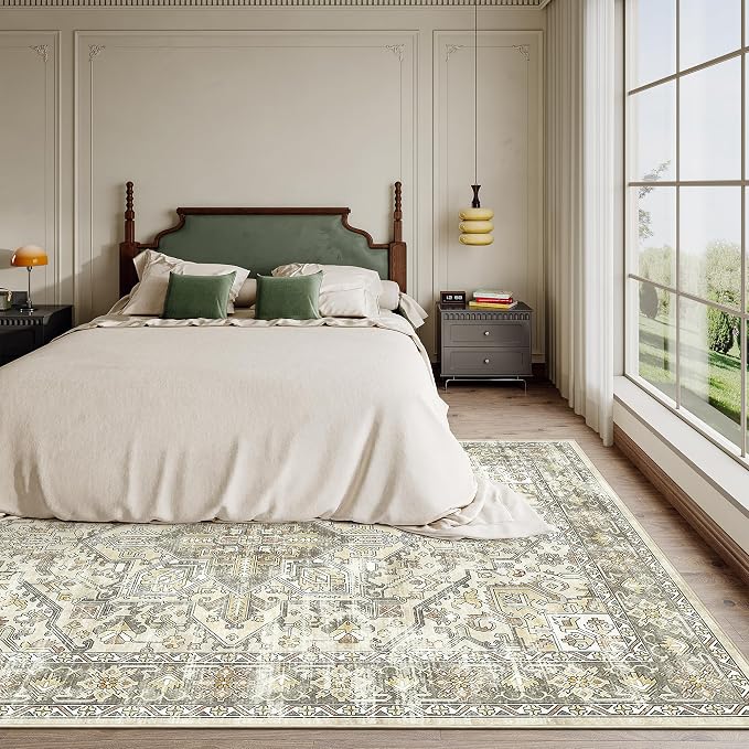 5x7 Area Rugs for Living Room, Large Washable Rug, Dining Room, Low Pile - Image 9