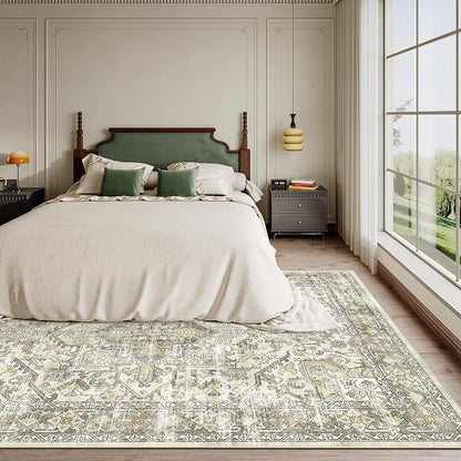 5x7 Area Rugs for Living Room, Large Washable Rug, Dining Room, Low Pile - Image 9