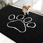 OLANLY Dog Door Mat for Muddy Paws 48x30, Paw Print Design Chenille Mud Mat | by OLANLY