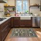 Washable 4x6 Bedroom Rug for Family: Non-Slip Floral Small Carpet for Living by HYHAOYUNLAI