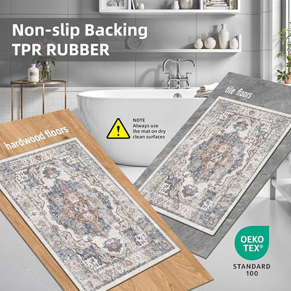 4 Pieces Kitchen Rug Set: Washable Water Resisitant Carpet - Image 7
