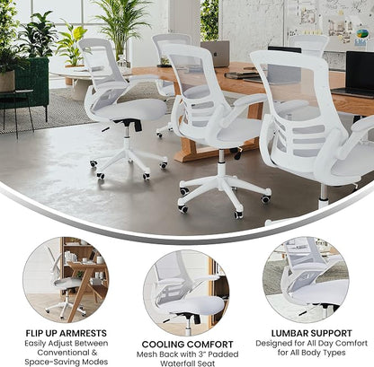 Flash Furniture Kelista Mid-Back Swivel Office Chair - Image 4