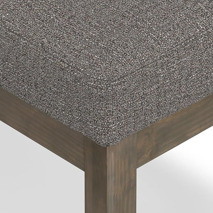SIMPLIHOME Milltown Small Ottoman Bench - Image 7