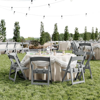 Flash Furniture Hercules Set of 2 Kids Gray Resin Folding Chairs - Image 8