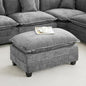 35‘’ Modern Chenille Cloud Sofa Ottoman, Rectangle Ottoman by WUTUTUEE