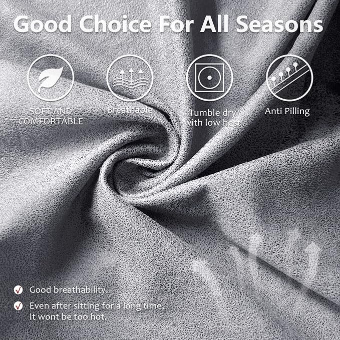 ANARACHON Recliner Couch Cover Leather Look Recliner Sofa Covers - Image 4