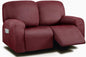 ULTICOR Reclining Loveseat Slipcover, 6-Piece Yarn Dyed Loveseat Reclining Sofa by ULTICOR