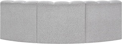 Meridian Furniture 102Grey-S3B Arc Collection Modern | Contemporary Modular Sofa - Image 4