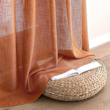 MIULEE Orange Fall Curtains 52x84 Inch 2 Panels - Image 6