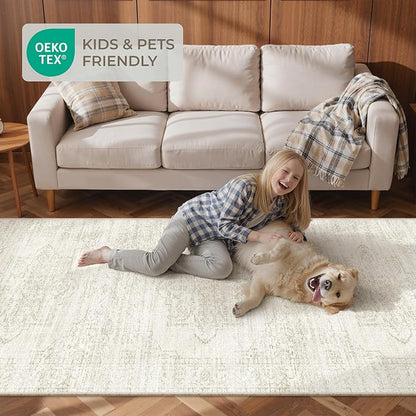 2x6 Runner Rug Non Slip, Washable Hallway Runner Rug, Nursery Room, Soft Runner - Image 9