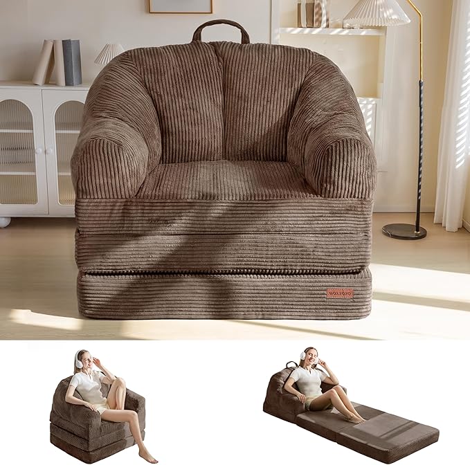 MAXYOYO Folding Sofa Bed with Backrest, Boneless Fold Out Couch Bed with Handle by MAXYOYO