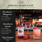 Liquid Alchemist Strawberry Syrup for Drinks - Real Ingredients Make our Strawberry Puree for Drinks a Perfect Margarita Mix - Our Flavored Syrup is Gluten & Dairy Free (25 oz)