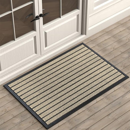 ubdyo Extra Durable Door Mat Outside Entrance | Dirt Trapping, Non-Slip Backing by UBDYO