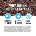 Tiesta Tea - Ginger Citrus Herbal Loose Leaf Tea, Lemon Ginger with Mint & Chamomile Blend, Caffeine-Free, Brew Hot or Iced, Makes Up to 200 Cups, Resealable Bulk Pouch, 12 Ounce