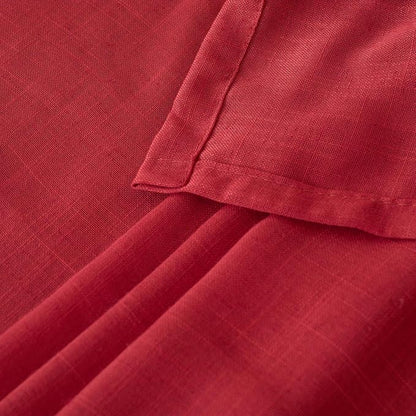 BGment Red Kitchen Curtains 36 Inch Length, Short Semi Sheer Drapes Lightweight - Image 8