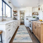 Western Coastal Beach Wave Pattern Kitchen Runner Rug by YOUFORTONG