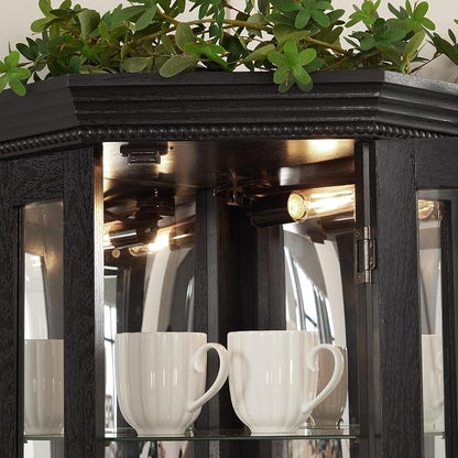 Glass Corner Display Cabinet - Image 3