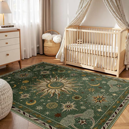 Vacuum-Friendly, 5x7 Washable Area Rug - Image 4