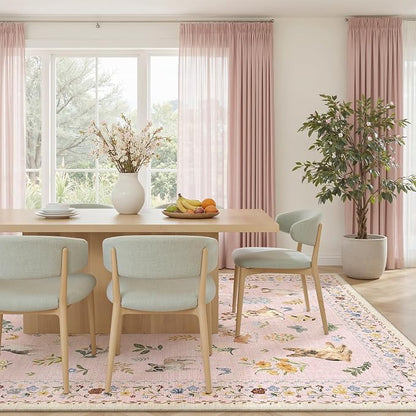 Soalmost Dog 8x10 Pink Area Rugs - Image 3