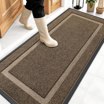 OLANLY Front Door Mat Outside 59x23, All-Season Heavy-Duty Rubber Doormat | by OLANLY