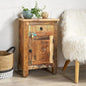 Traditional Carved Wood Side Table, Elegant Addition to Any Room, Made from by Unknown
