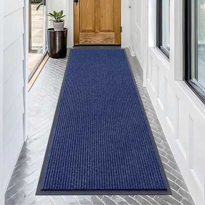 OLANLY Front Door Mat 71x30, Waterproof Heavy-Duty Indoor Outdoor Doormat | Blue by OLANLY