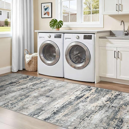 pmtsns Area Rugs 2x8 Runner Rug: Washable Hallway Rug Modern Abstract Neutral - Image 7