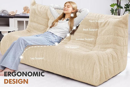 Bean Bag 3-Seater Chair Big Sofa Beanbag Chair - Image 4