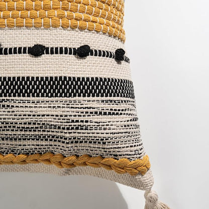 Yellow Mustard Decorative Throw Pillow Cover 20x20 Square Boho Accent - Image 8