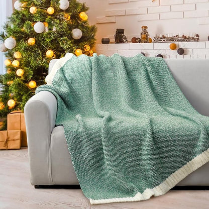 Snuggle Sac Green Throw Blanket, Ultra Soft Warm Blankets - Image 2