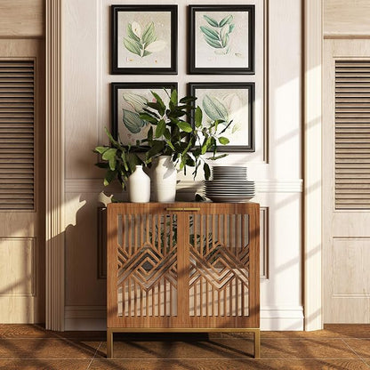 COZAYH 2 Door Accent Cabinet, Wood Sideboard Storage Furniture - Image 4