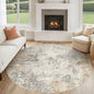 UERMEI 6ft Round Area Rug Living Room Rugs by UERMEI