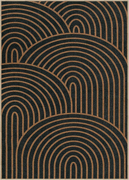 Lahome Modern Rainbow Easy Jute Carpet, Washable 5x7 Area Rugs - Image 9