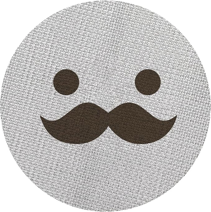 58.5mm Espresso Puck Screen, Lower Shower Screen, Metal Coffee Reusable Filter for 58mm Espresso Portafilter Basket, 1.7 Thickness(Mustache)