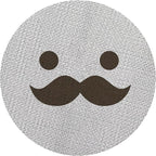 58.5mm Espresso Puck Screen, Lower Shower Screen, Metal Coffee Reusable Filter for 58mm Espresso Portafilter Basket, 1.7 Thickness(Mustache)