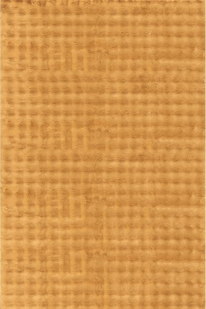 nuLOOM Jeni Gold Checkered Washable Runner Rug - Image 4