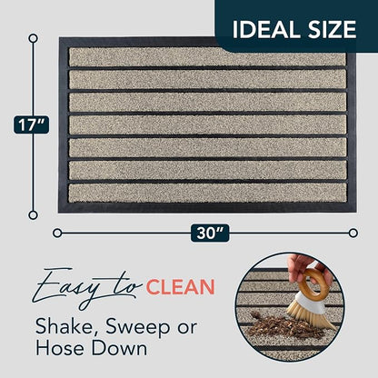 ubdyo Extra Durable Door Mat Outside Entrance | Dirt Trapping, Non-Slip Backing - Image 2