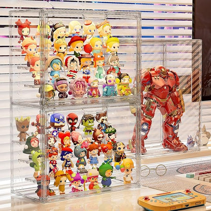 Clear Acrylic Display Case for Collectibles 4 Layer Hobby Figure Display Case - Image 2