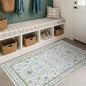 Blue and Green Washable Rugs 3x4 by HazoHaus