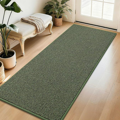 BEQHAUSE Dirt Trapper Door Mat 32" x 72", Non-Slip Washable Doormats, Low by BEQHAUSE