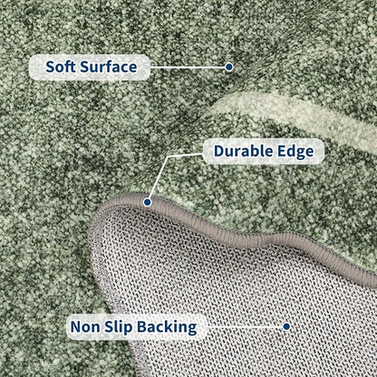 GarveeHome Scalloped Washable Rug 5x7 Area Rug - Image 4