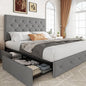 Allewie Upholstered Queen Size Platform Bed Frame by Allewie
