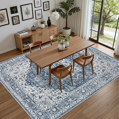 4x6 Area Rugs Living Room: Washable Vintage Rug - Image 5