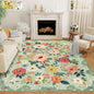 DUKINO 5x8 Area Rug for Bedroom, Floral Washable Rug Non Slip, Non-Shedding by DUKINO